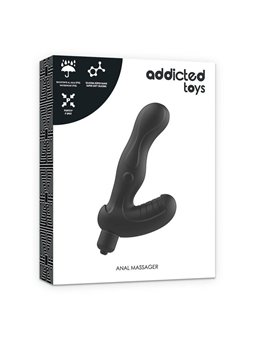 Addicted Toys - Stimolatore Massaggiatore Anale Prostatico Punto P 15 CM Nero