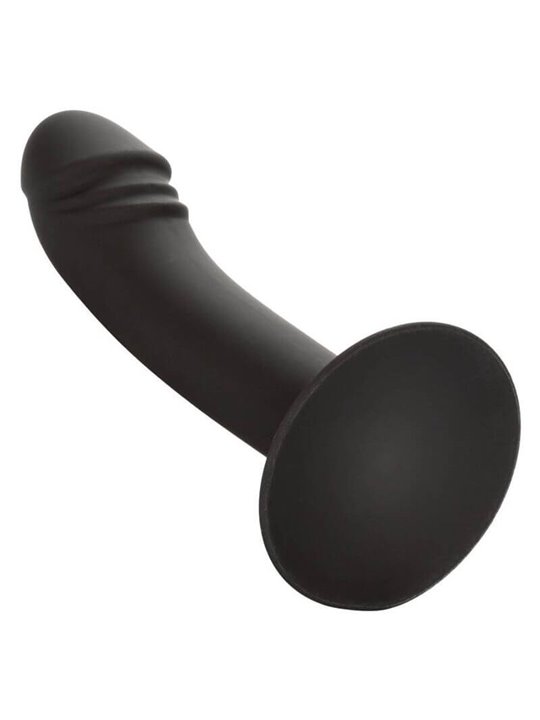 CalExotics Curved Anal Stud - Dildo Anale in Silicone con Ventosa - Nero