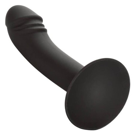 CalExotics Curved Anal Stud - Dildo Anale in Silicone con Ventosa - Nero