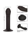 CalExotics Curved Anal Stud - Dildo Anale in Silicone con Ventosa - Nero