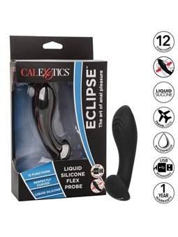 CalExotics Eclipse Flex Probe - Vibratore Anale in Silicone Liquido Nero