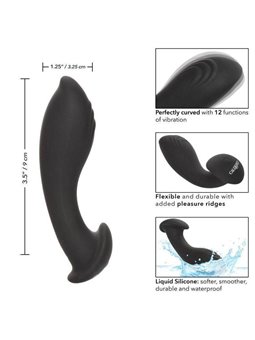 CalExotics Eclipse Flex Probe - Vibratore Anale in Silicone Liquido Nero