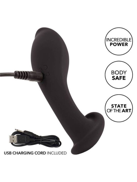 CalExotics Eclipse Flex Probe - Vibratore Anale in Silicone Liquido Nero