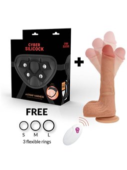 Cyber Silicock Strap-On Mr Rick Remote Control