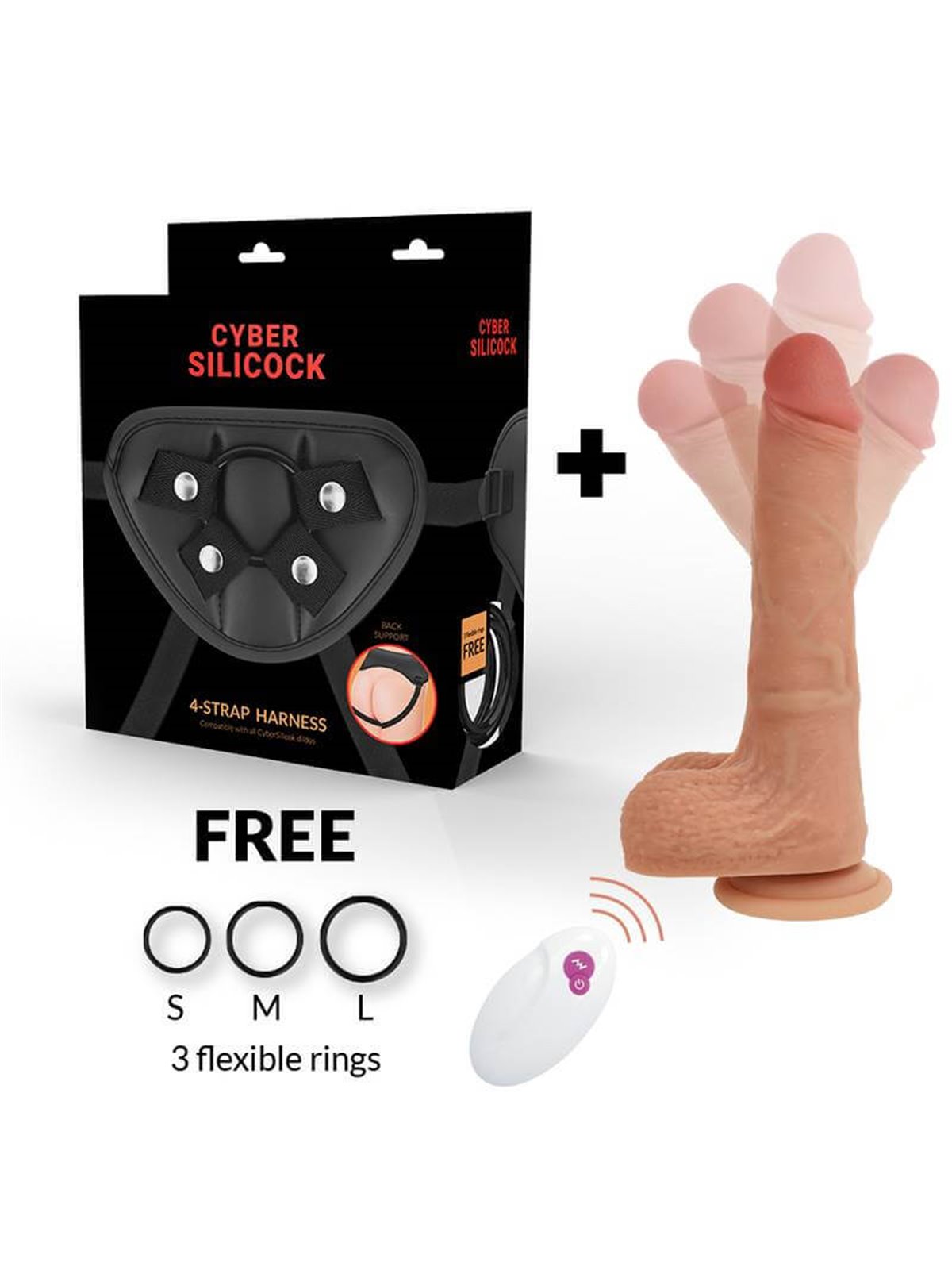 Cyber Silicock - Strap-On Mr Rick Remote Control