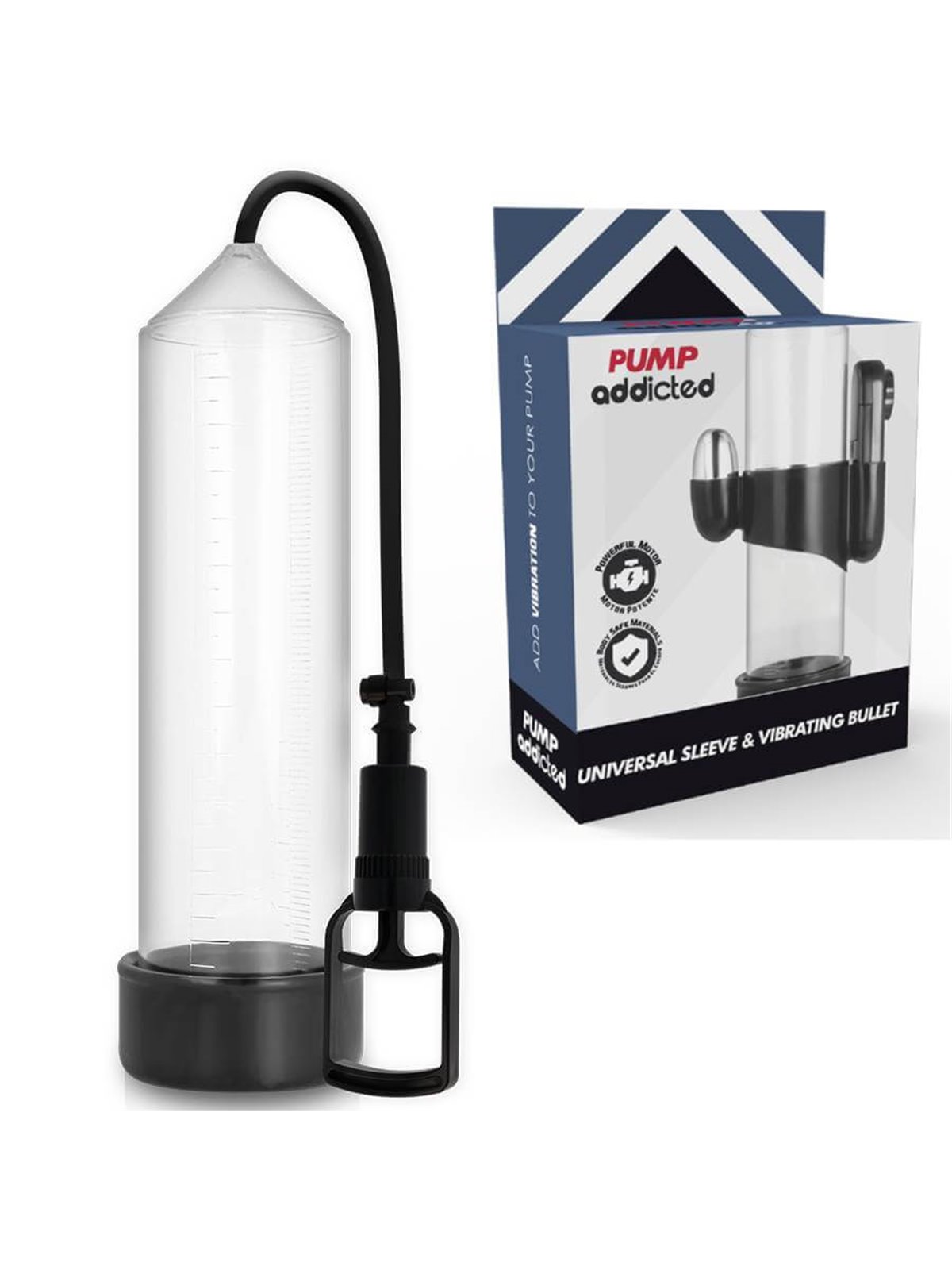 Pump Addicted - Rx7 Transparent Vibrator