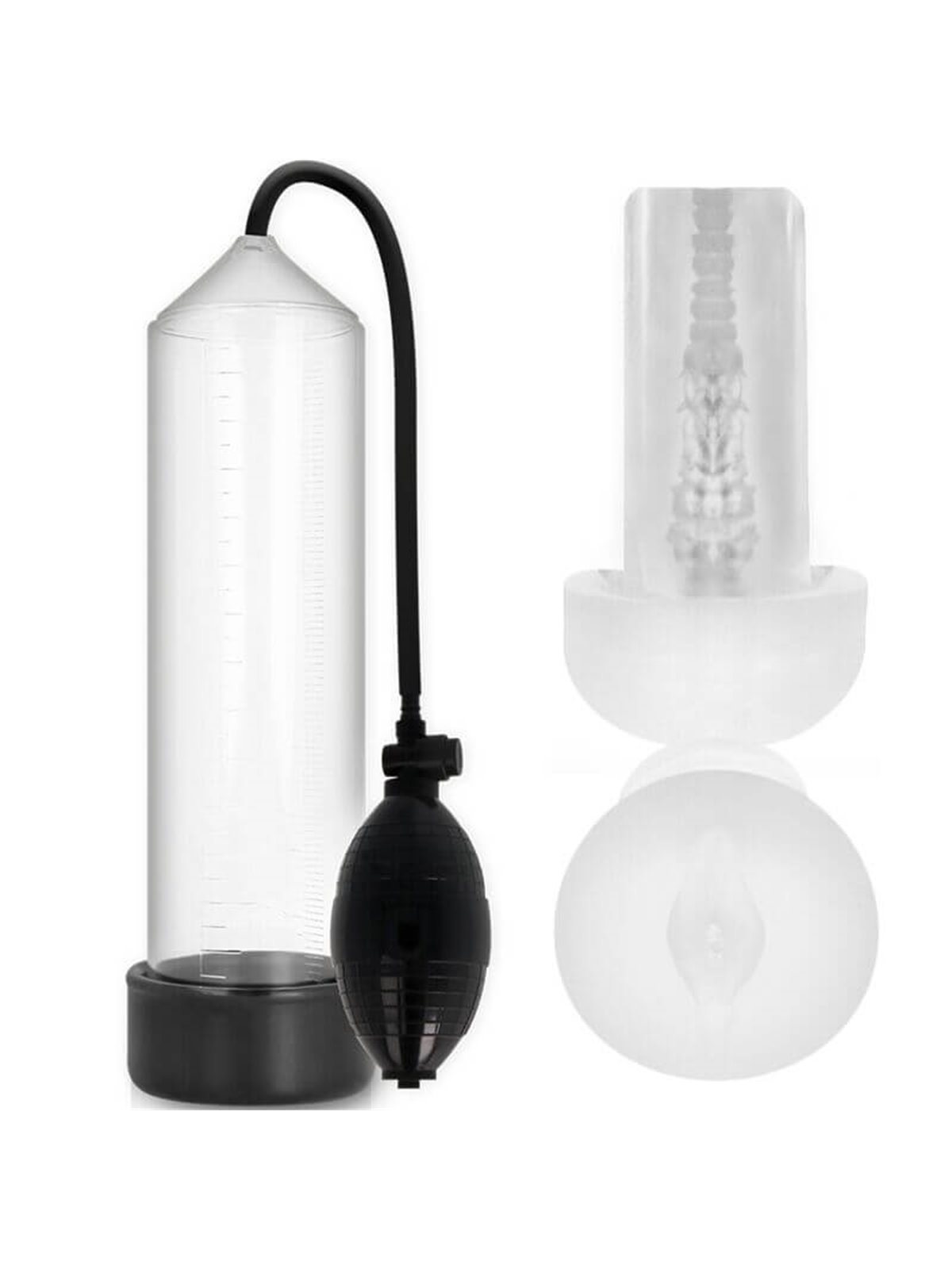 Pump Addicted - Rx3 Transparent With Pleasure Sleeve