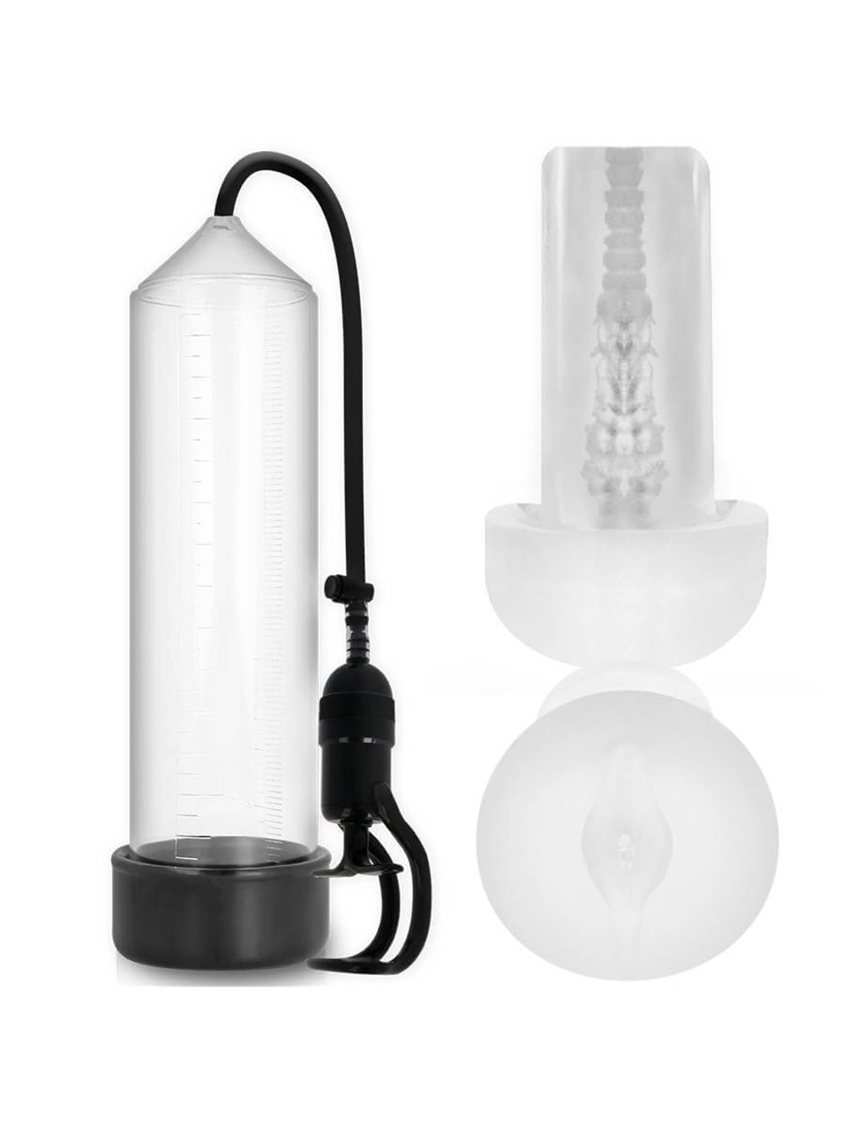 Pump Addicted - Rx5 Transparent with Masturbator