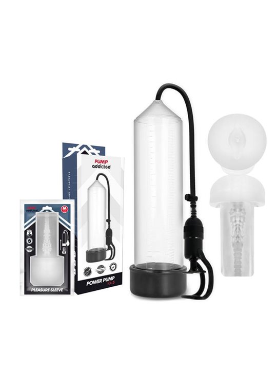 Pump Addicted - Rx5 Transparent with Masturbator