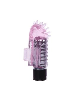Baile - Mini Vibratore Da Dito in Silicone Rosa