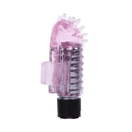 Baile - Mini Vibratore Da Dito in Silicone Rosa