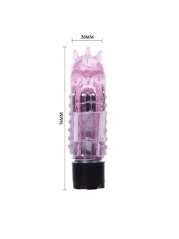 Baile - Mini Vibratore Da Dito in Silicone Rosa