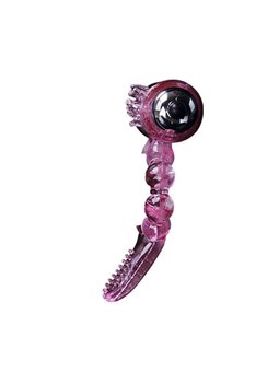 Baile - Anello Fallico in Silicone con Lingua Vibrante Rosa