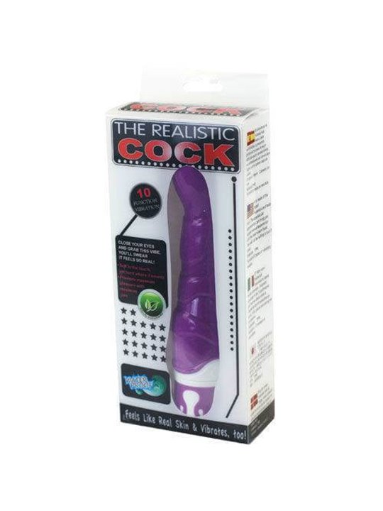Baile - Pene Realistico a 10 Velocità Viola