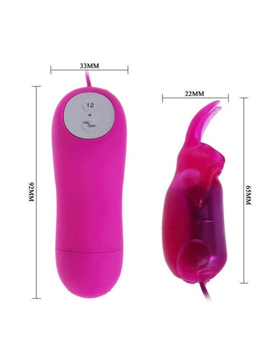 Baile - Mini Vibratore Rabbit 12 Velocità
