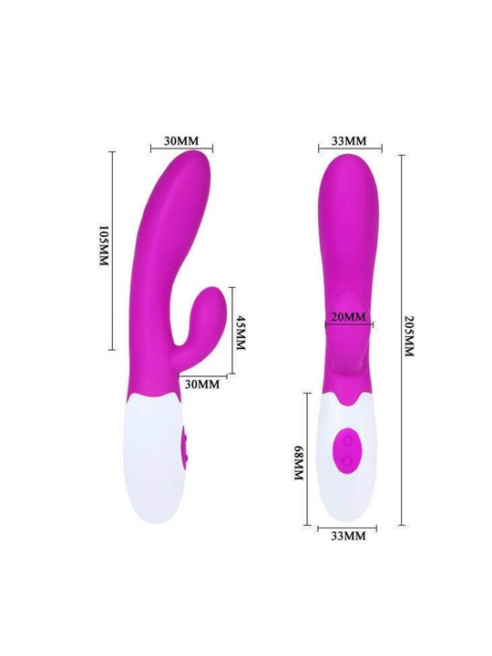 Pretty Love - Flirtation Alvis Vibrator with Clitoris Stimulator
