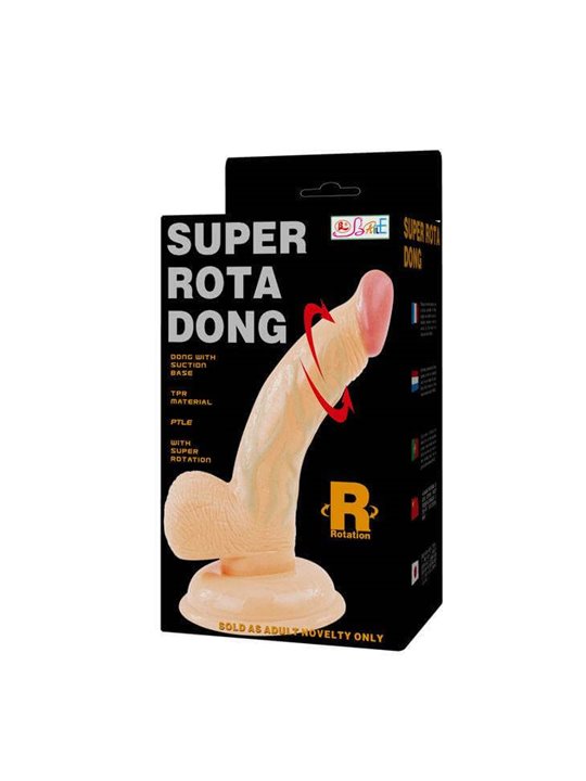 Baile - Super Rota Dong Dildo Realistico Vibrante con Rotazione 15 CM