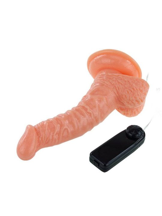 Baile - Super Rota Dong Dildo Realistico Vibrante con Rotazione 19 CM
