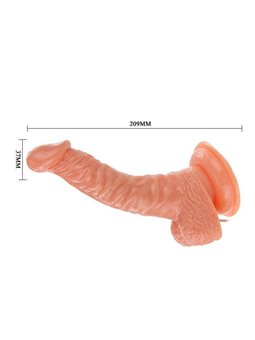Baile - Super Rota Dong Dildo Realistico Vibrante con Rotazione 19 CM