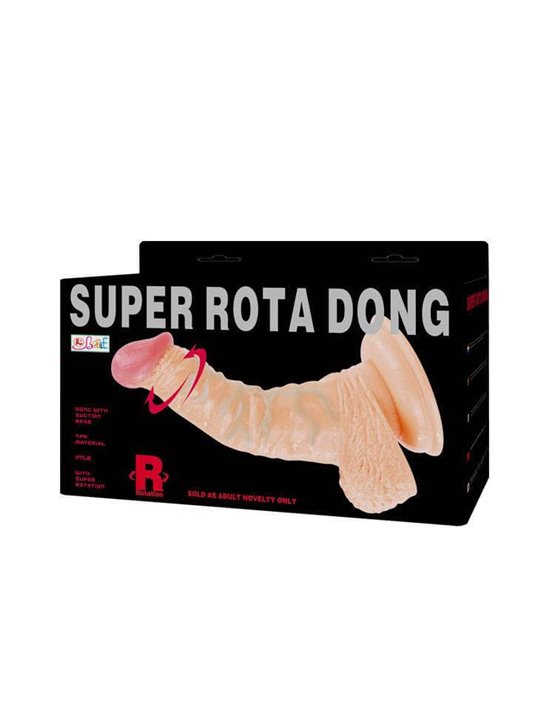 Baile - Super Rota Dong Dildo Realistico Vibrante con Rotazione 19 CM