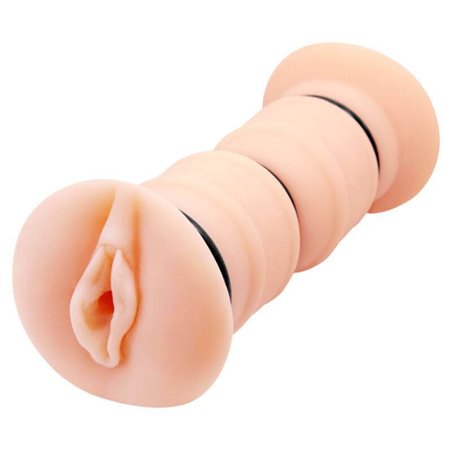 Crazy Bull - Emma Masturbatore Doppia Vagina Realistica con Anelli e Ovetto Vibrante