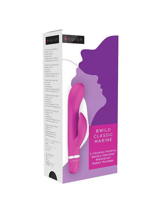 B Swish - Bwild Classic Marine Rabbit Vibrator Cerise