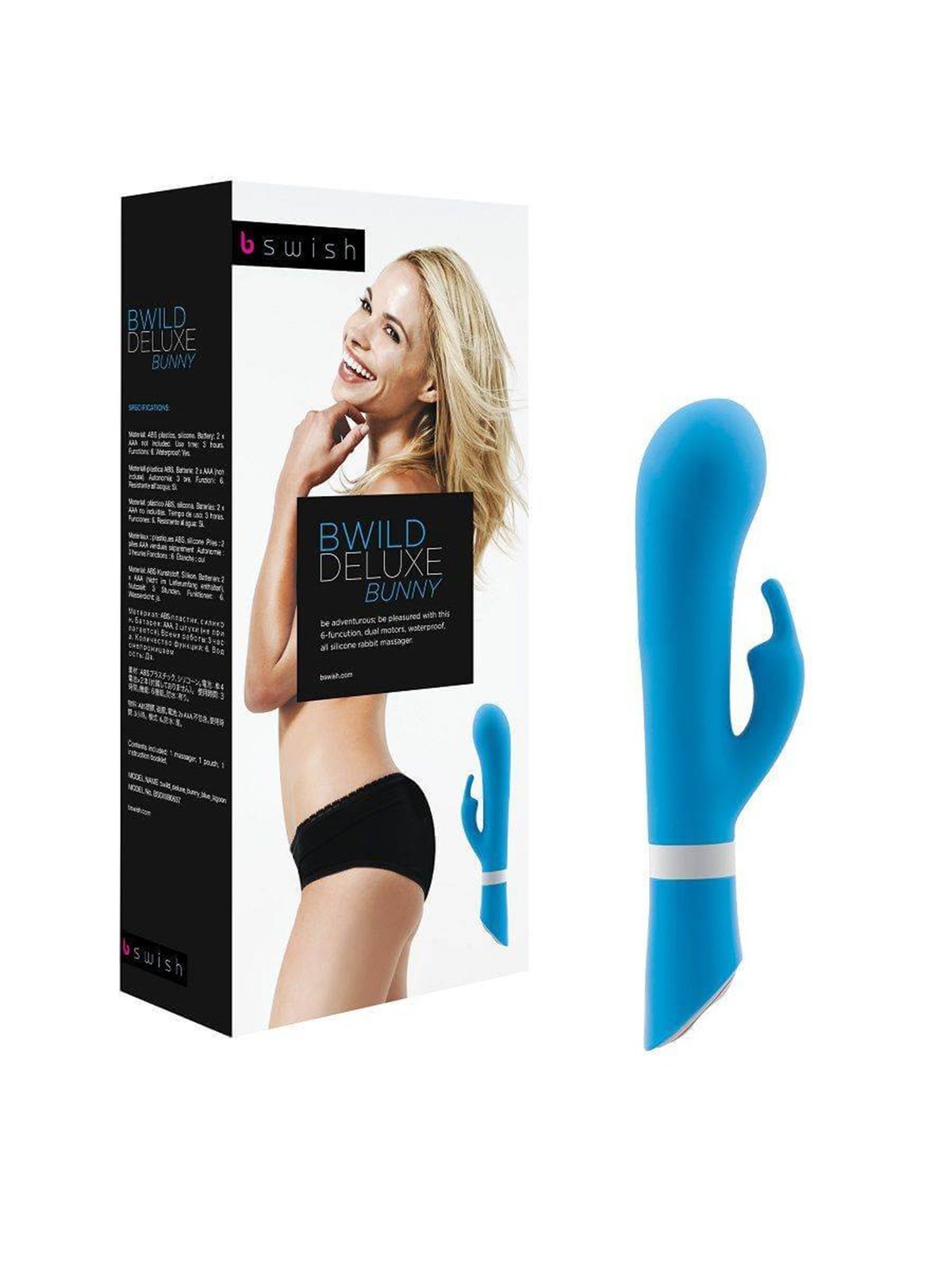 B Swish - Bwild Deluxe Bunny Rabbit Vibrator Blu