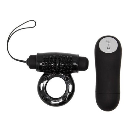 Baile Power Ring - Anello Fallico Vibrante Nero 20 Funzioni