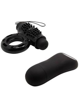 Baile Power Ring - Anello Fallico Vibrante Nero 20 Funzioni