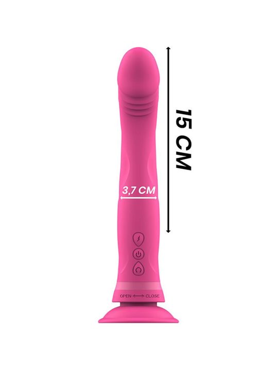 Intense - Michelangelo Pink Silicone Vibrator Dildo