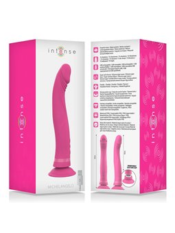 Intense - Michelangelo Pink Silicone Vibrator Dildo