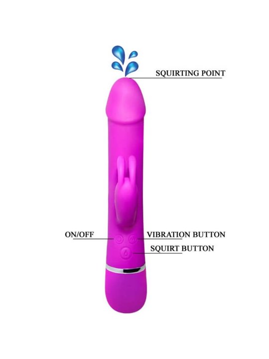 Pretty Love - Henry Vibrator with 12 Vibration Modes and Squirt Function