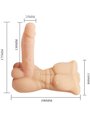 Baile Bigger Man - Masturbatore Vibrante Busto con Pene Realistico in Silicone