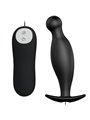 Pretty Love - Silicone Anal Plug 12 Vibration Modes Black