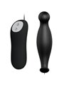 Pretty Love - Silicone Anal Plug 12 Vibration Modes Black