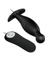 Pretty Love - Silicone Anal Plug 12 Vibration Modes Black
