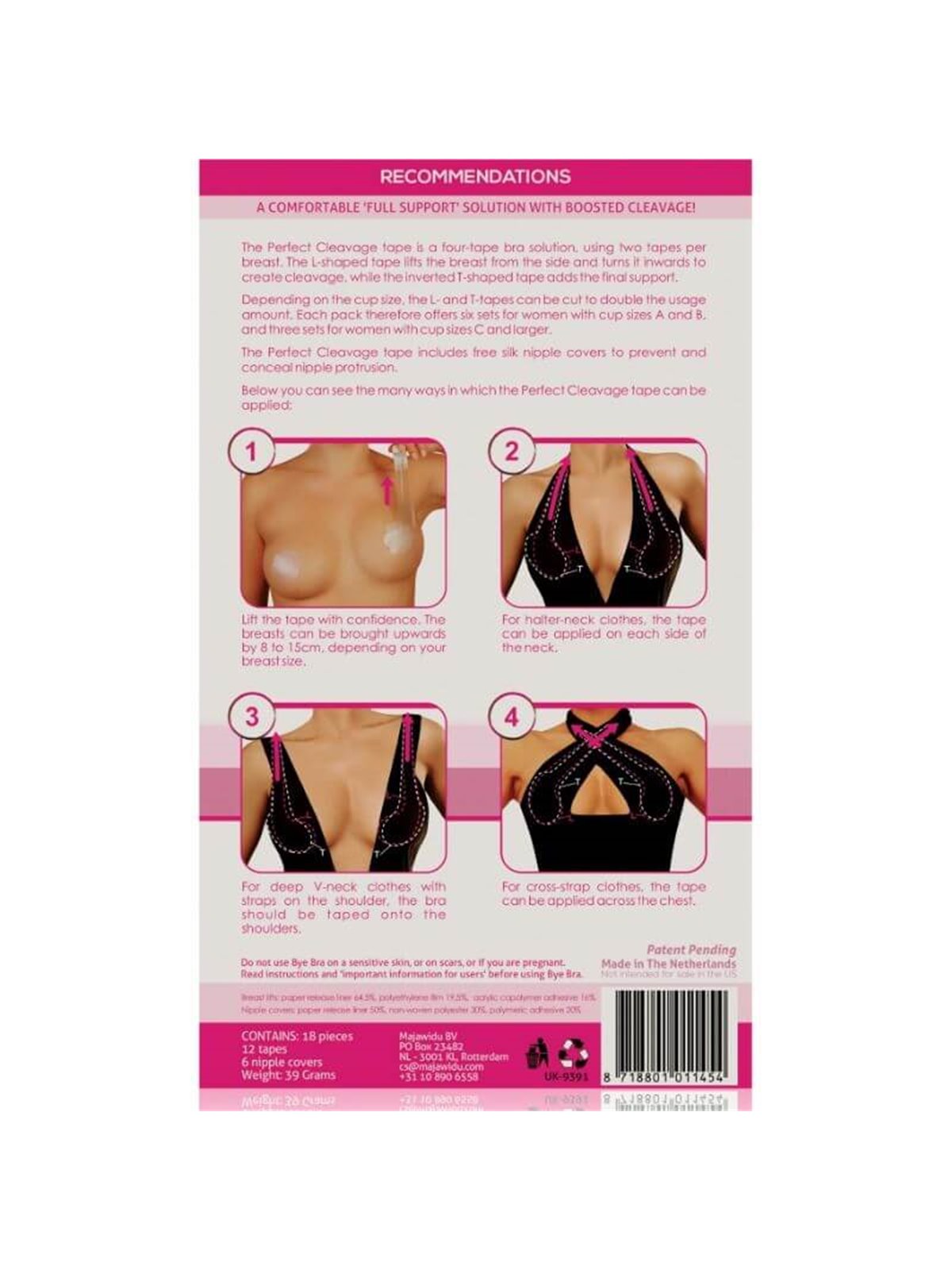 Bye-Bra Perfect Cleavage Tape Cup A-F