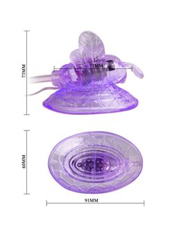 Baile - Lilac Clitoris Stimulation Vibrating Butterfly