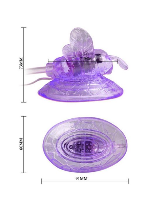 Baile - Lilac Clitoris Stimulation Vibrating Butterfly