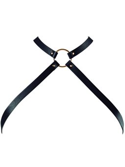Bijoux - Indiscrets Maze Crossed Chest Harness Black
