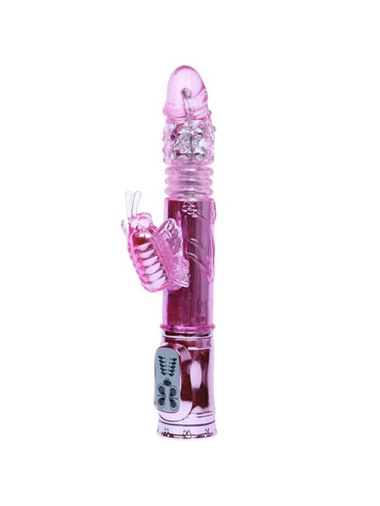Baile - Rechargeable Vibrator with Rotation and Throbbing Butterf Stimulator