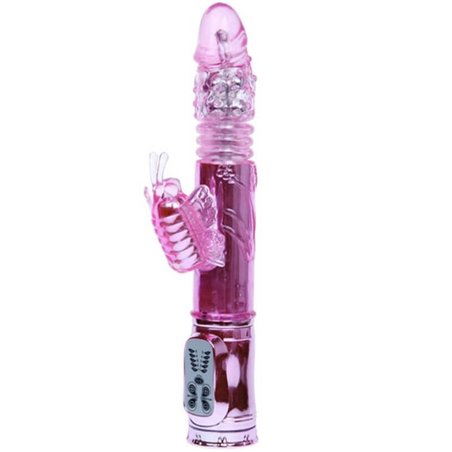 Baile Throbbing Butterfly - Vibratore con Rotazione e Stimolatore a Farfalla