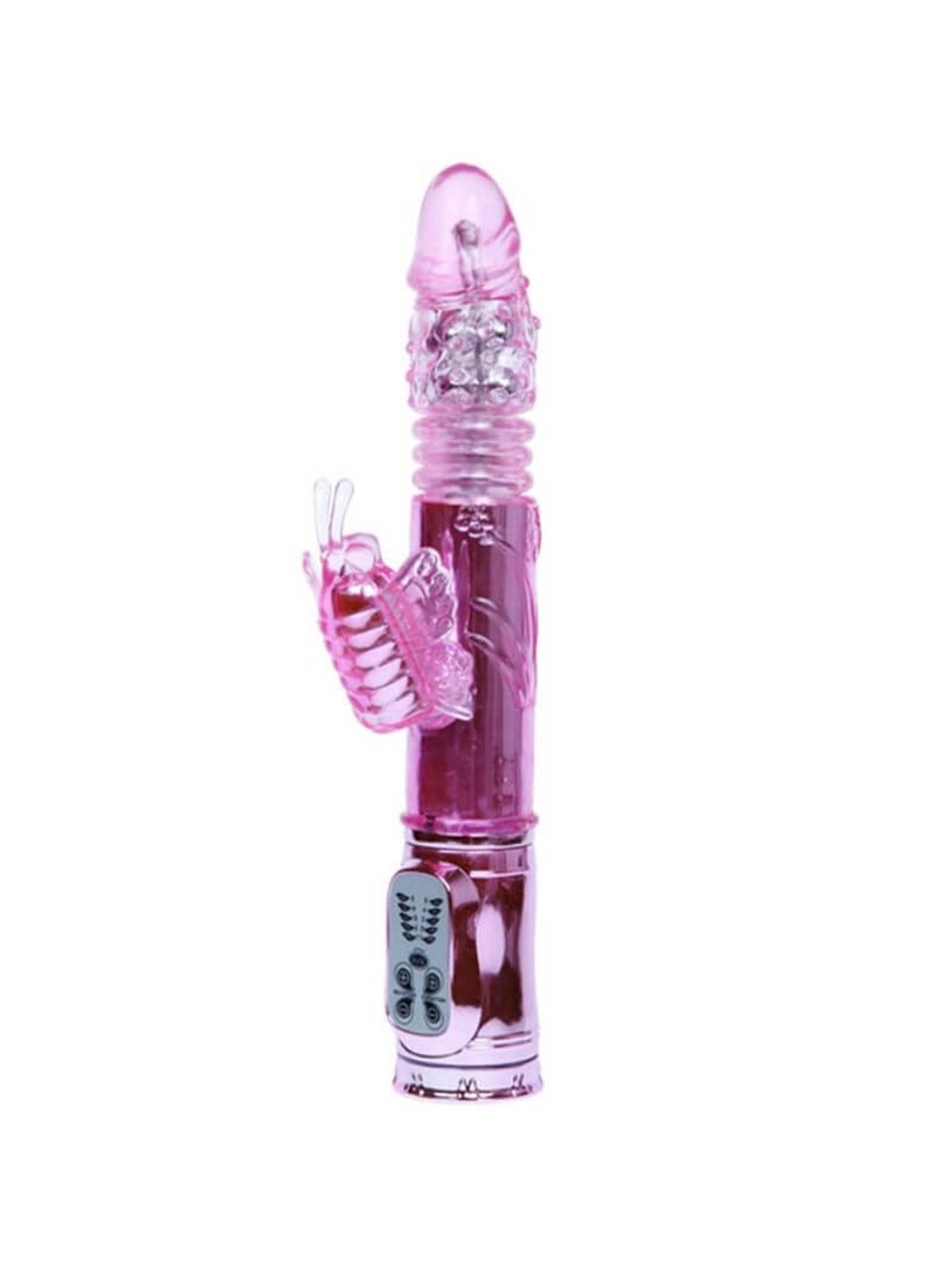 Baile Throbbing Butterfly - Vibratore con Rotazione e Stimolatore a Farfalla