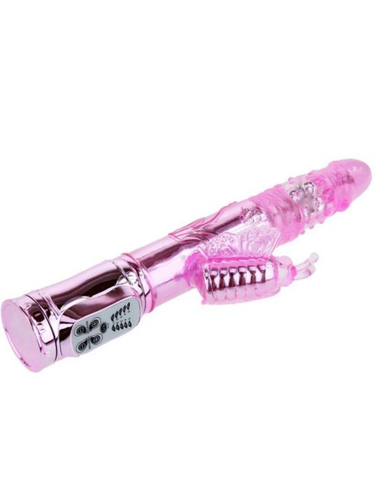 Baile Throbbing Butterfly - Vibratore con Rotazione e Stimolatore a Farfalla