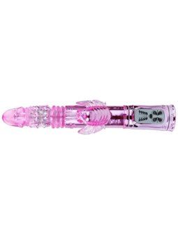Baile Throbbing Butterfly - Vibratore con Rotazione e Stimolatore a Farfalla