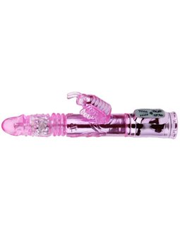Baile Throbbing Butterfly - Vibratore con Rotazione e Stimolatore a Farfalla