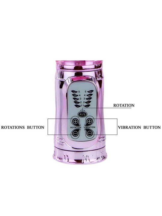 Baile Throbbing Butterfly - Vibratore con Rotazione e Stimolatore a Farfalla