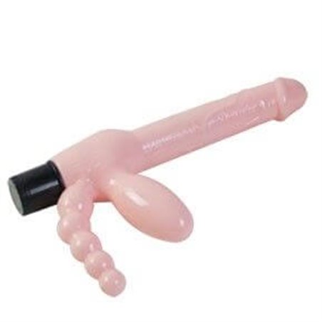 Baile Super Strapless - Dildo Strap-On Senza Imbracatura con Plug Anale e Vaginale