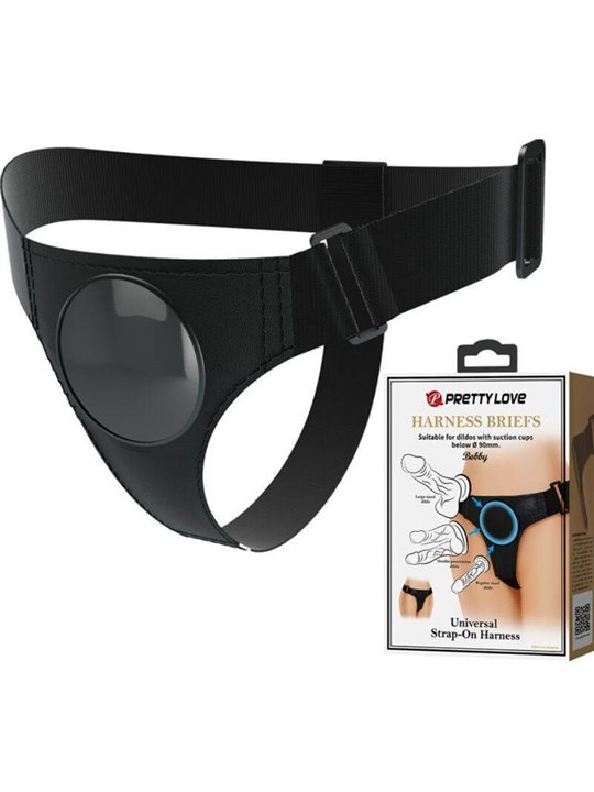 Pretty Love - Universal Harness Brief Black