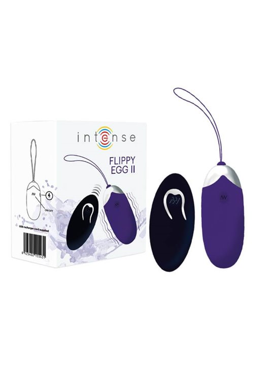 Intense Flippy II  Vibrating Egg with Remote Control Purple
